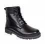 Bocanci barbati miliari din piele naturala imblaniti, model Army Force Negru GKR700N